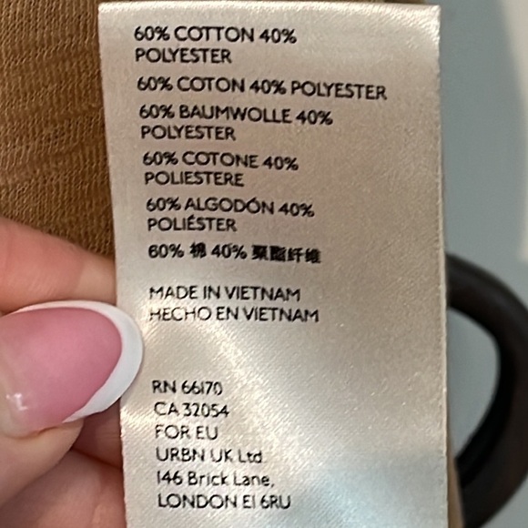 FREE PEOPLE WE THE FREE BATWING SLEEVE TEE TAN SIZE SMALL - Picture 8 of 10